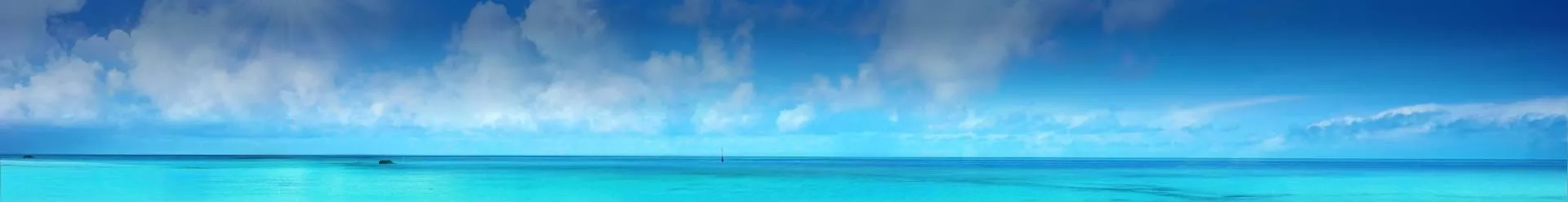 bandeau photo de la mer et l'horizon