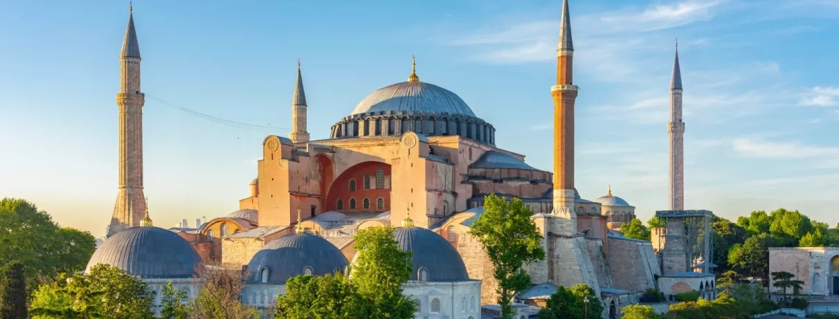 vue de près de la mosquée d'Istanbul