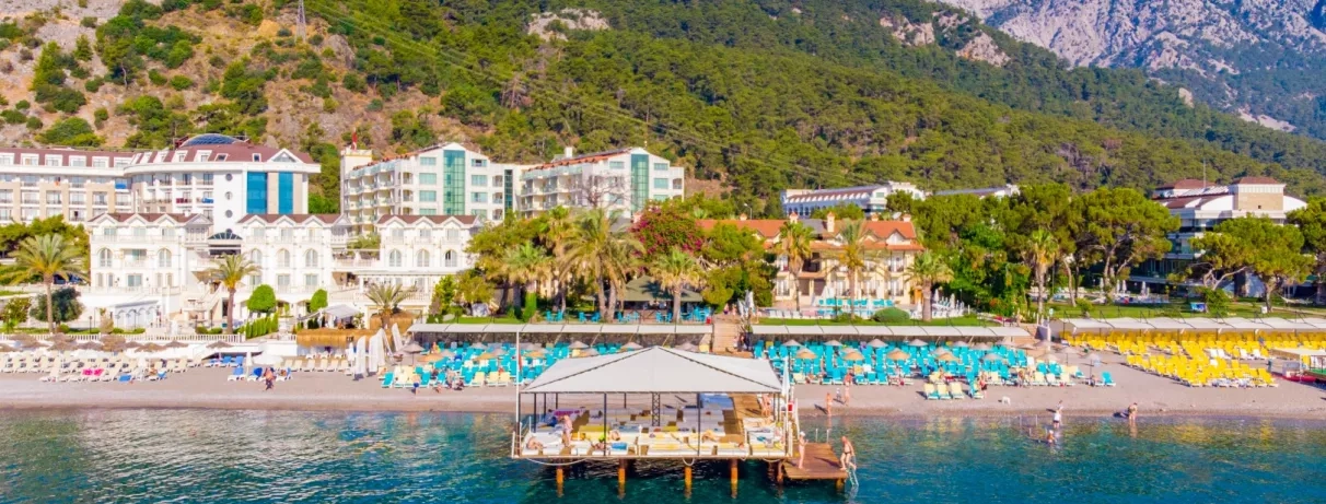 vue d'ensemble de l'hôtel et du paysage