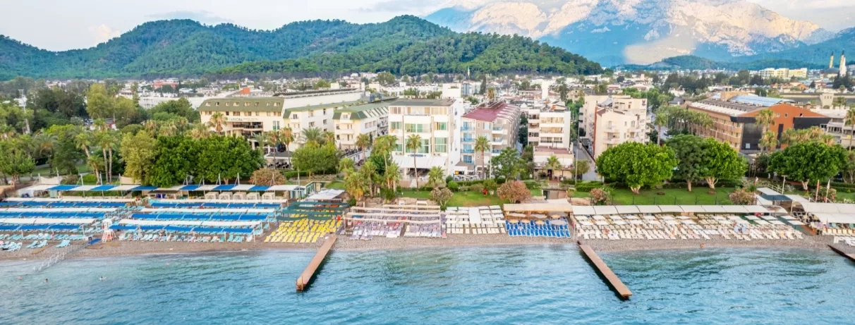 vue d'ensemble de la page et de l'infrastructure de l'hôtel