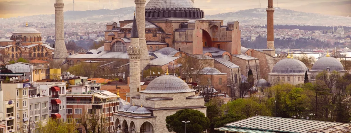 vue en hauteur du centre ville d'Istanbul