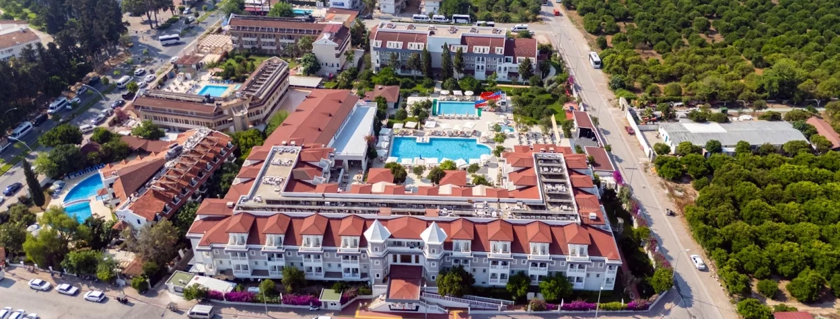 vue de l'infrastructure de l'hôtel