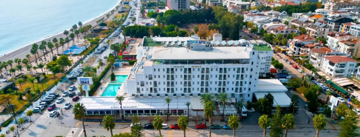 vue en hauteur de l'infrastructure de l'hôtel