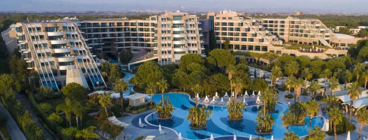 vue d'ensemble de l'infrastructure de l'hôtel