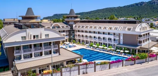 vue d'ensemble des bâtiments de l'hôtel