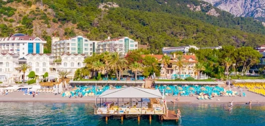 vue d'ensemble de l'hôtel et du paysage