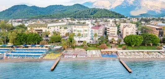 vue d'ensemble de la page et de l'infrastructure de l'hôtel