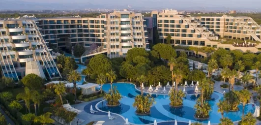 vue d'ensemble de l'infrastructure de l'hôtel