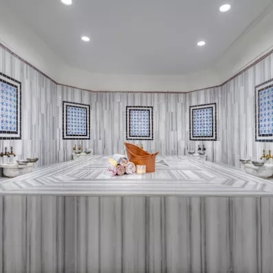 espace de détente avec un bain turc 