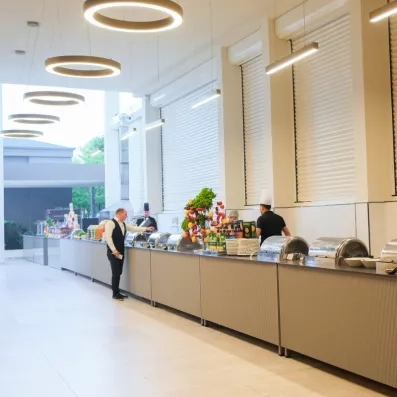 vue du comptoir à buffet