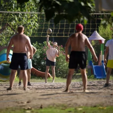 beach-volley sur la plage