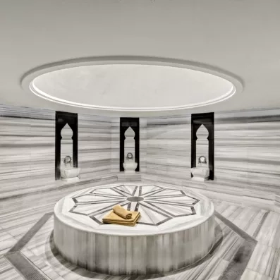 espace de détente avec un bain turc 