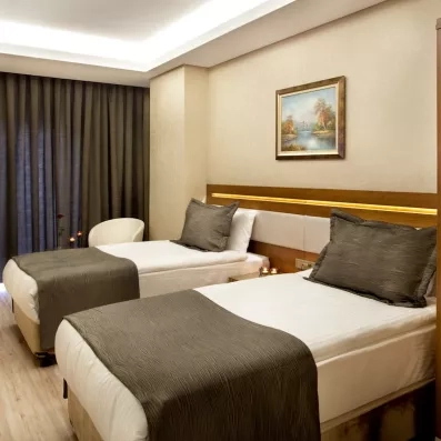 chambre avec deux lits simples