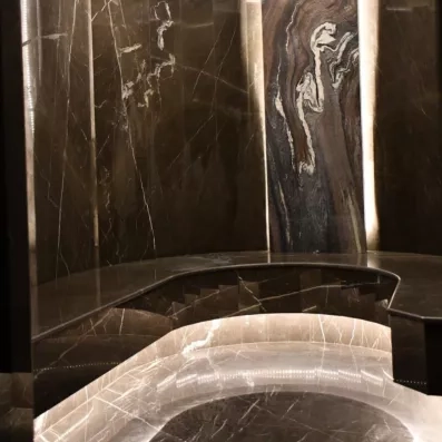 espace de détente avec un hammam