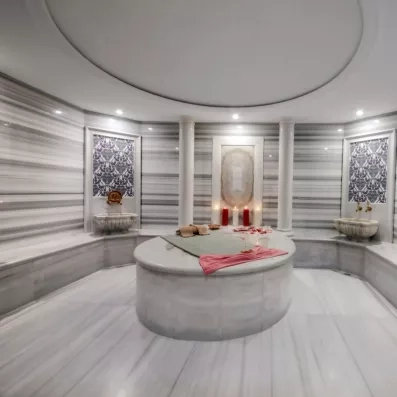 espace de détente avec un bain turc 