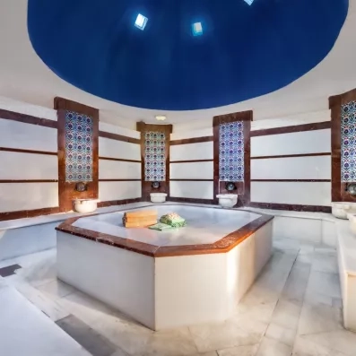 espace de détente avec un bain turc 