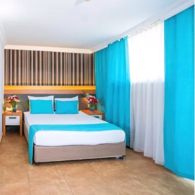 chambre avec un grand lit double