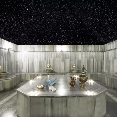 espace de détente ave un bain turc 