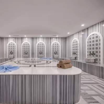 espace de détente avec un bain turc 