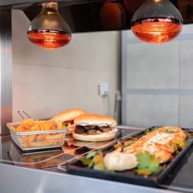 vue de près des détails du buffet snack