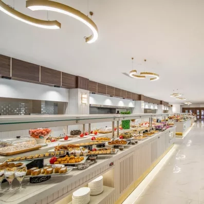 comptoir à buffet en long