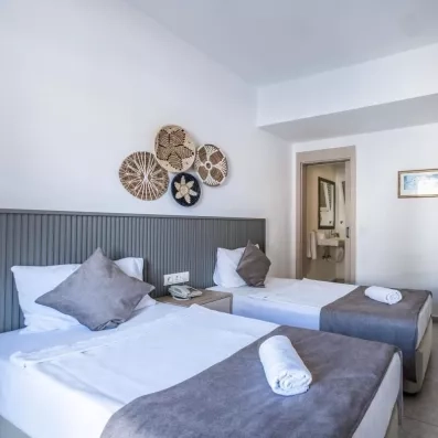 chambre avec deux lits simples