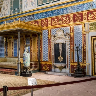 vue de l'intérieur du Topkapi harem