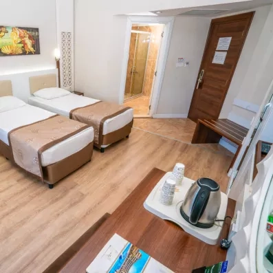 chambre avec deux lits simples