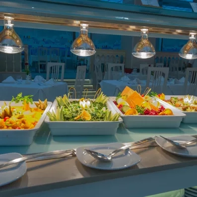 buffet avec différents choix 