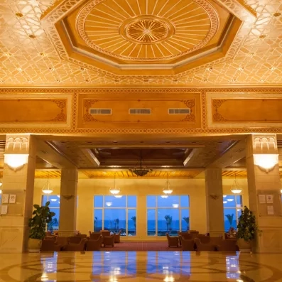 Grand hall et réception avec vue sur la mer 