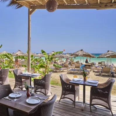 terrasse proche de la plage