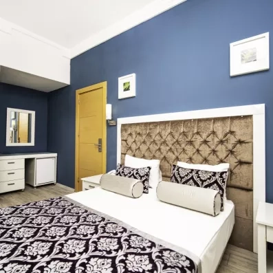 chambre avec un grand lit double 