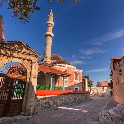 Quartier turc de Rhodes, héritage ottoman, mosquées historiques et architecture orientale au sein de la vieille ville