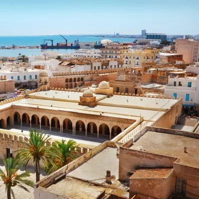 Grande Mosquée de Sousse, monument historique au cœur de la médina, architecture arabo-musulmane