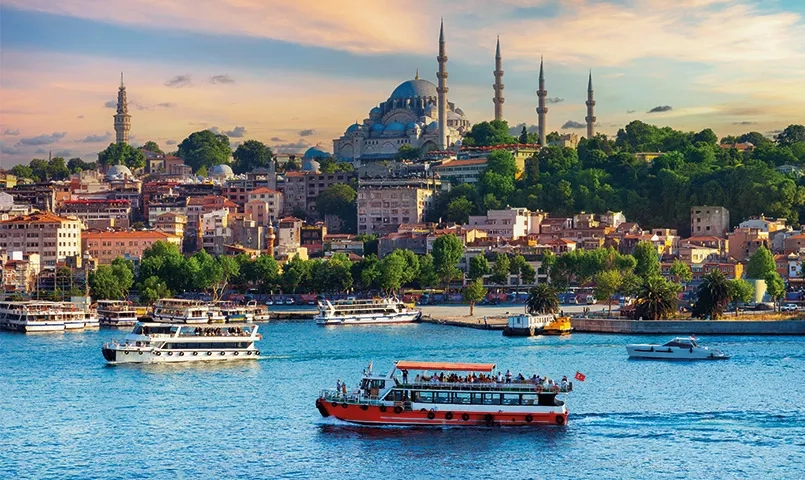 Bateau sur le Bophore à Istanbul